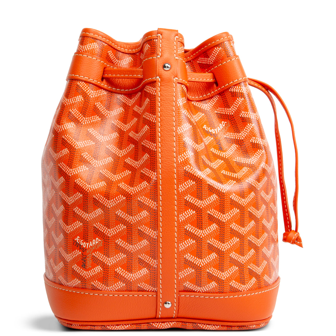 GOYARD Goyardine Petit Flot Bucket Bag - Orange