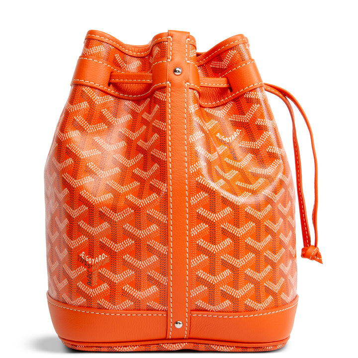 GOYARD Goyardine Petit Flot Bucket Bag - Orange