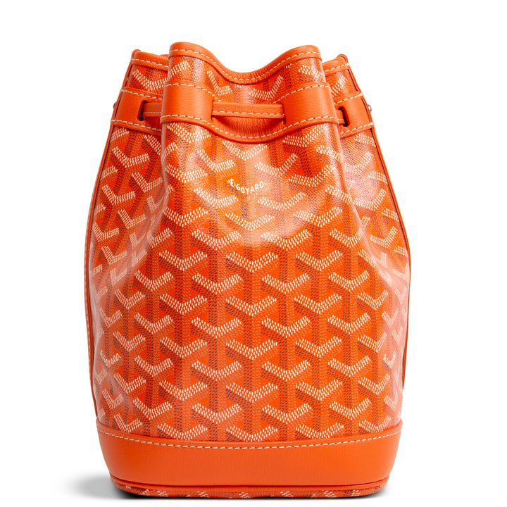 GOYARD Goyardine Petit Flot Bucket Bag - Orange