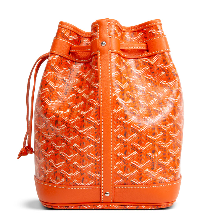 GOYARD Goyardine Petit Flot Bucket Bag - Orange