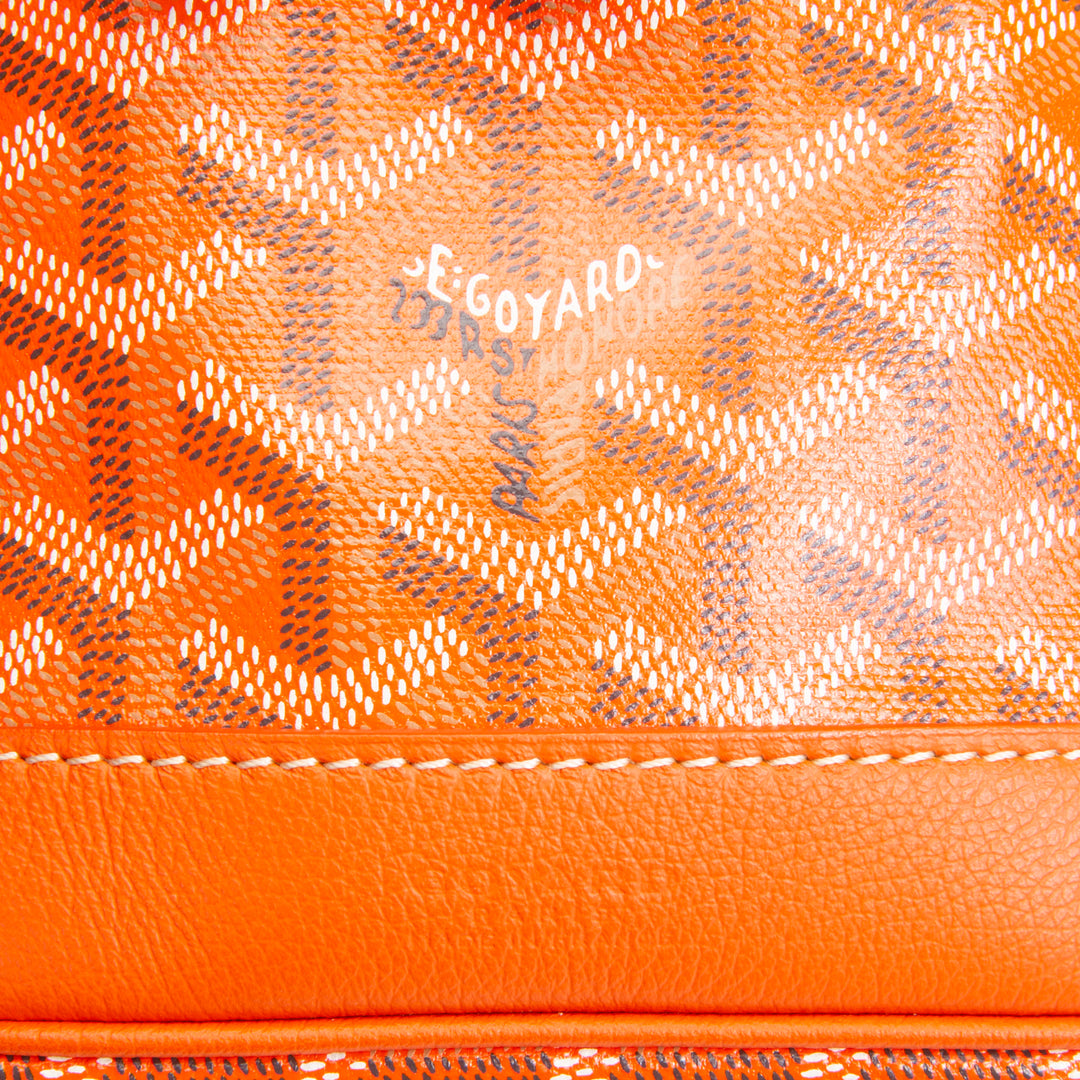 GOYARD Goyardine Petit Flot Bucket Bag - Orange