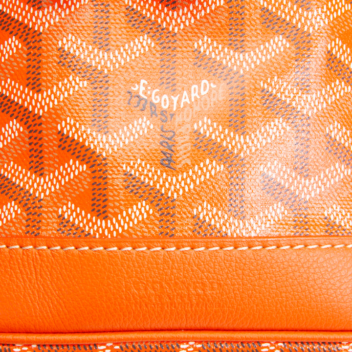 GOYARD Goyardine Petit Flot Bucket Bag - Orange