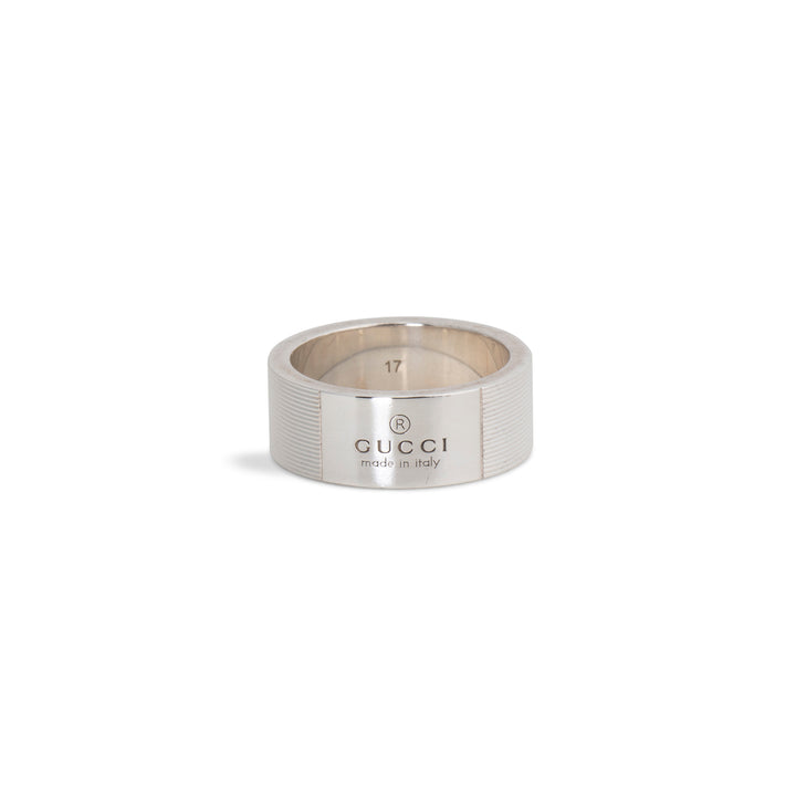 Gucci Groove Trademark Band Ring