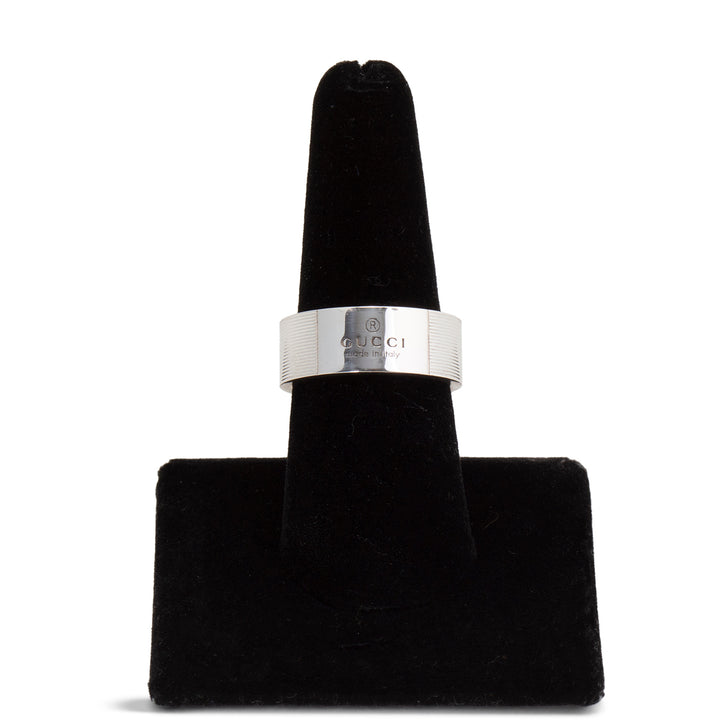 Gucci Groove Trademark Band Ring