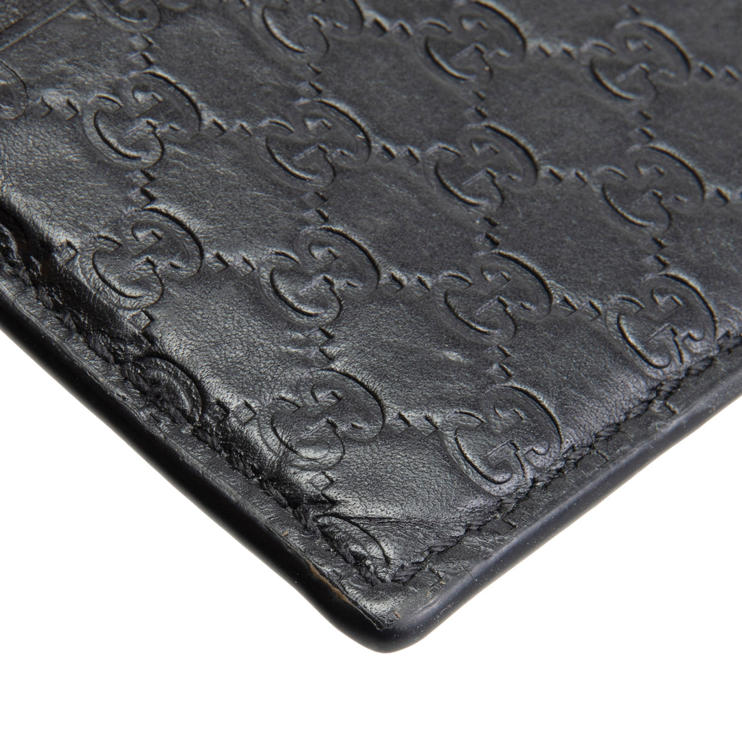 Gucci Microguccissima -Kartenhalter - Schwarzer Outlet Final Sale