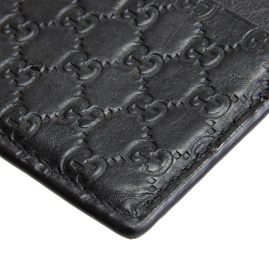 Gucci Microguccissima -Kartenhalter - Schwarzer Outlet Final Sale