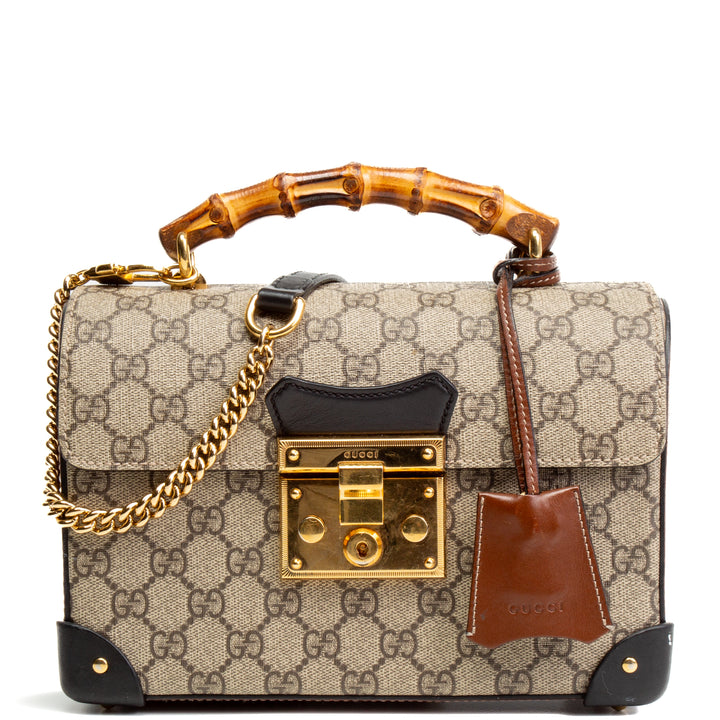 GUCCI Bamboo Padlock Shoulder Bag