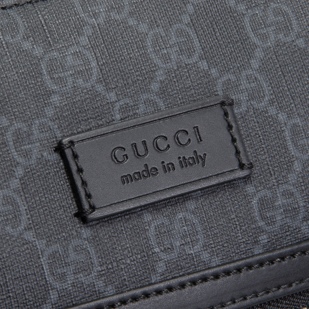 GUCCI GG Flat Messenger - Black