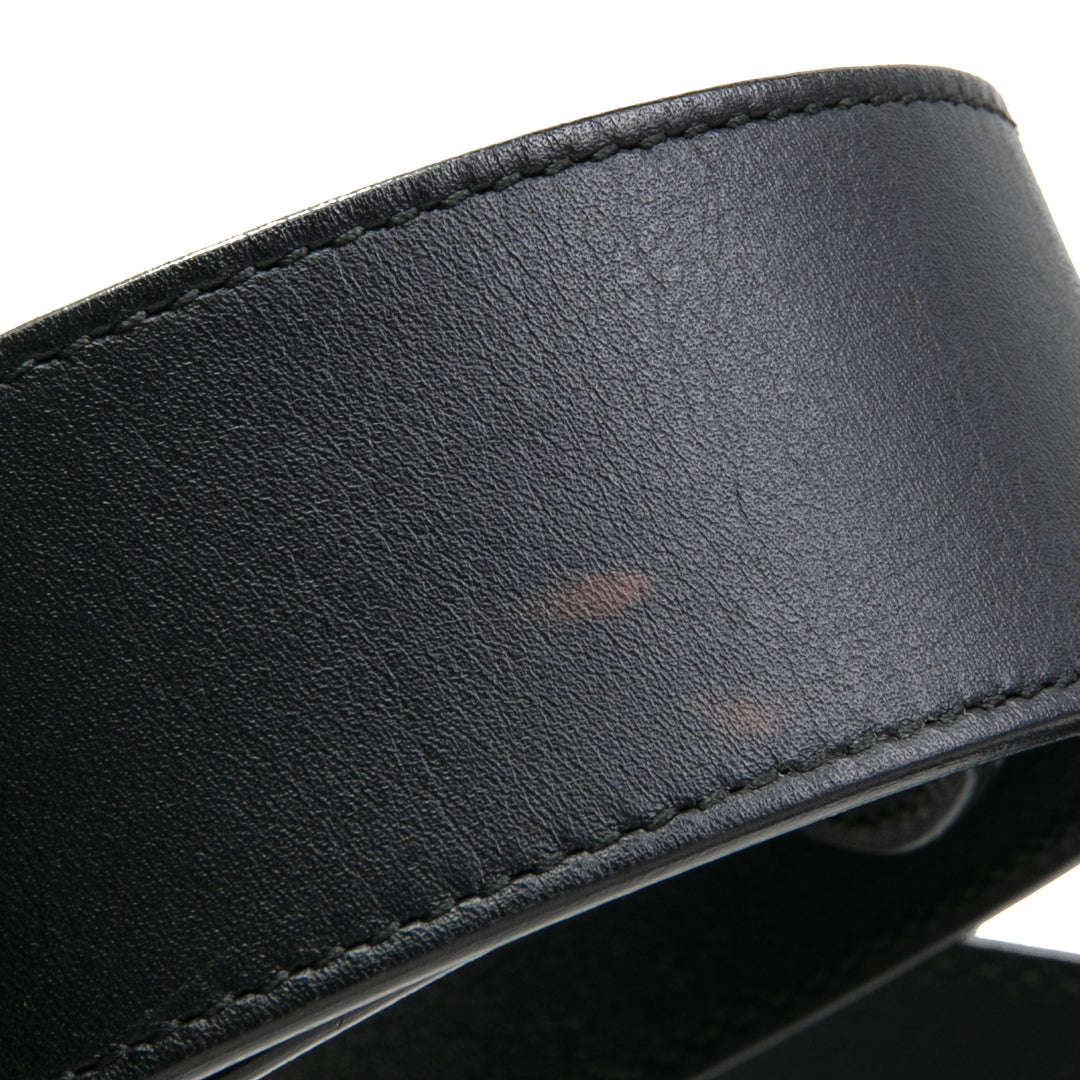 GUCCI Leather Marmont GG Belt 85/34 -Black OUTLET FINAL SALE