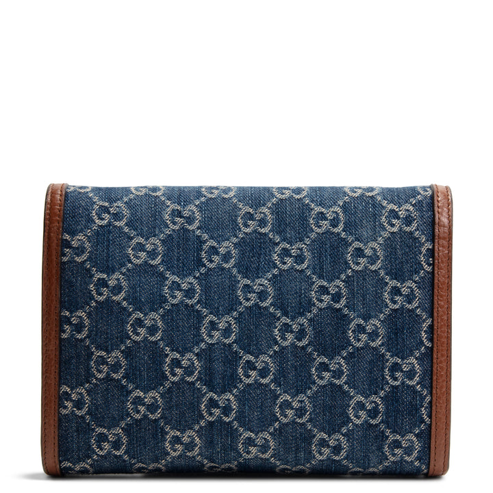 GUCCI Dionysus Denim Small Chain Wallet