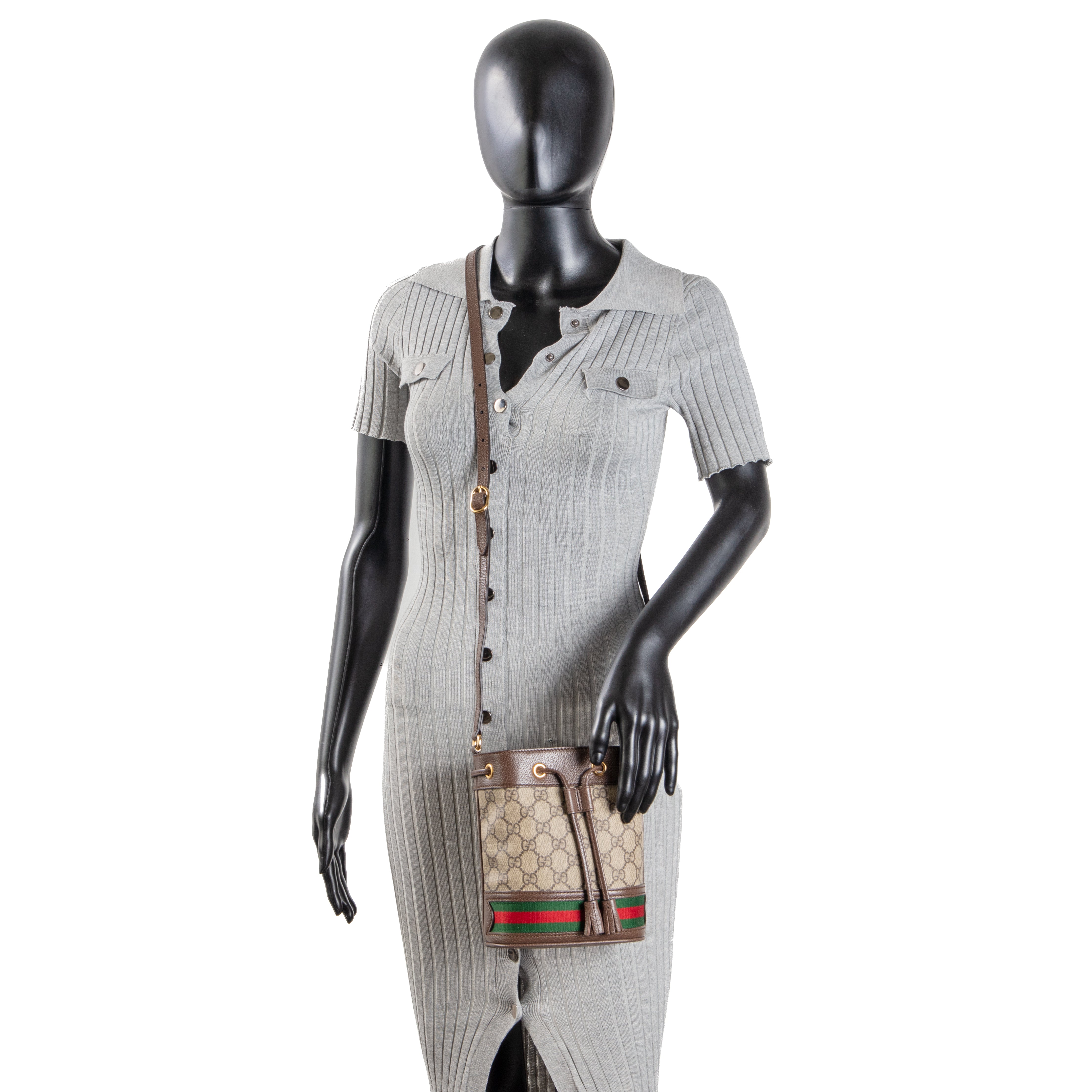【GUCCI】GG OPHIDIA BUCKET BAG Gucci - Ophidia GG mini bucket bag Gucci