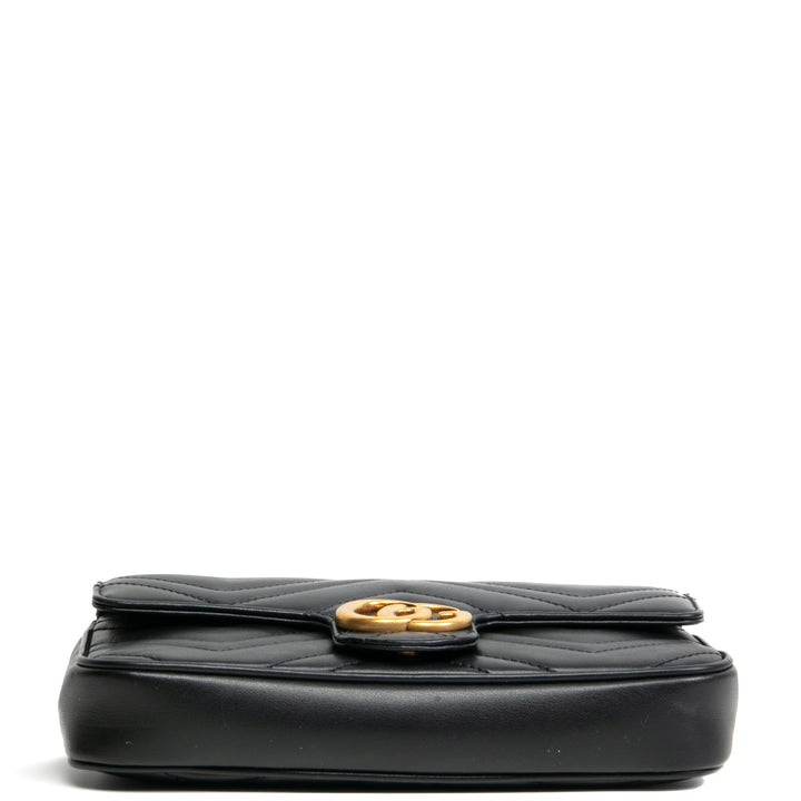 GUCCI GG Marmont Super Mini Bag - Black