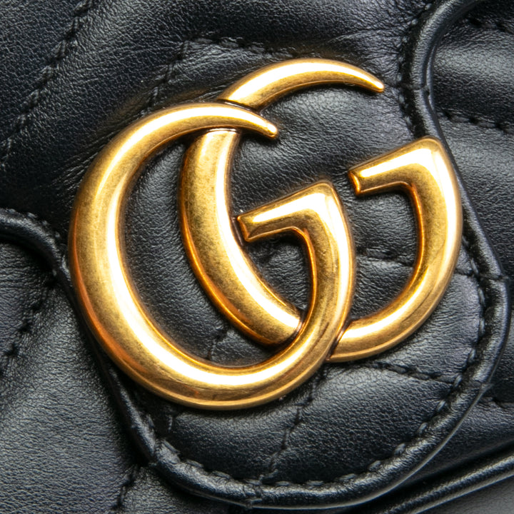 GUCCI GG Marmont Super Mini Bag - Black