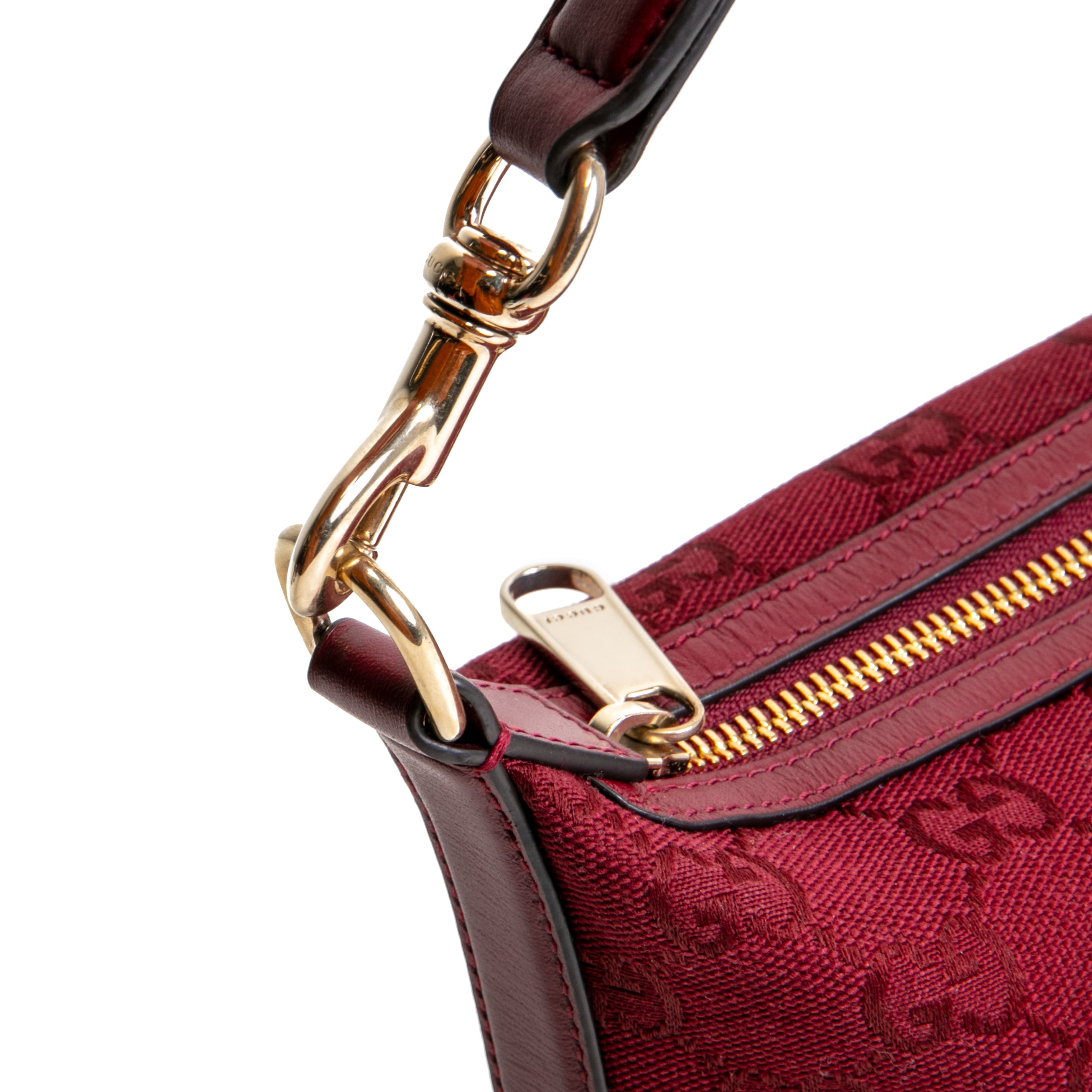 GUCCI GG Canvas Super Mini Shoulder Bag- Burgundy – ALB