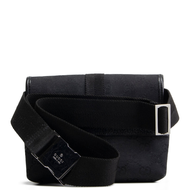 GUCCI GG Canvas Waist Bag - Black OUTLET FINAL SALE