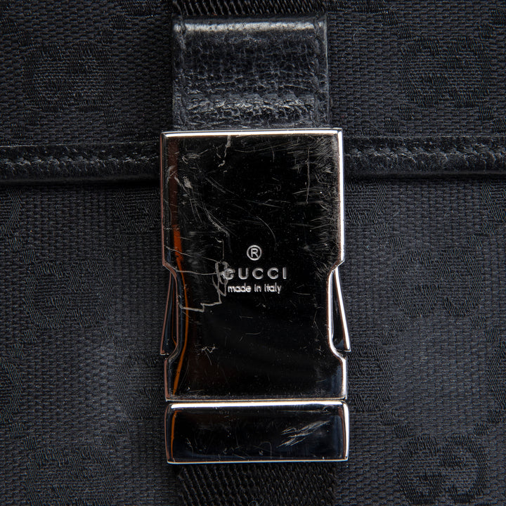 GUCCI GG Canvas Waist Bag - Black OUTLET FINAL SALE