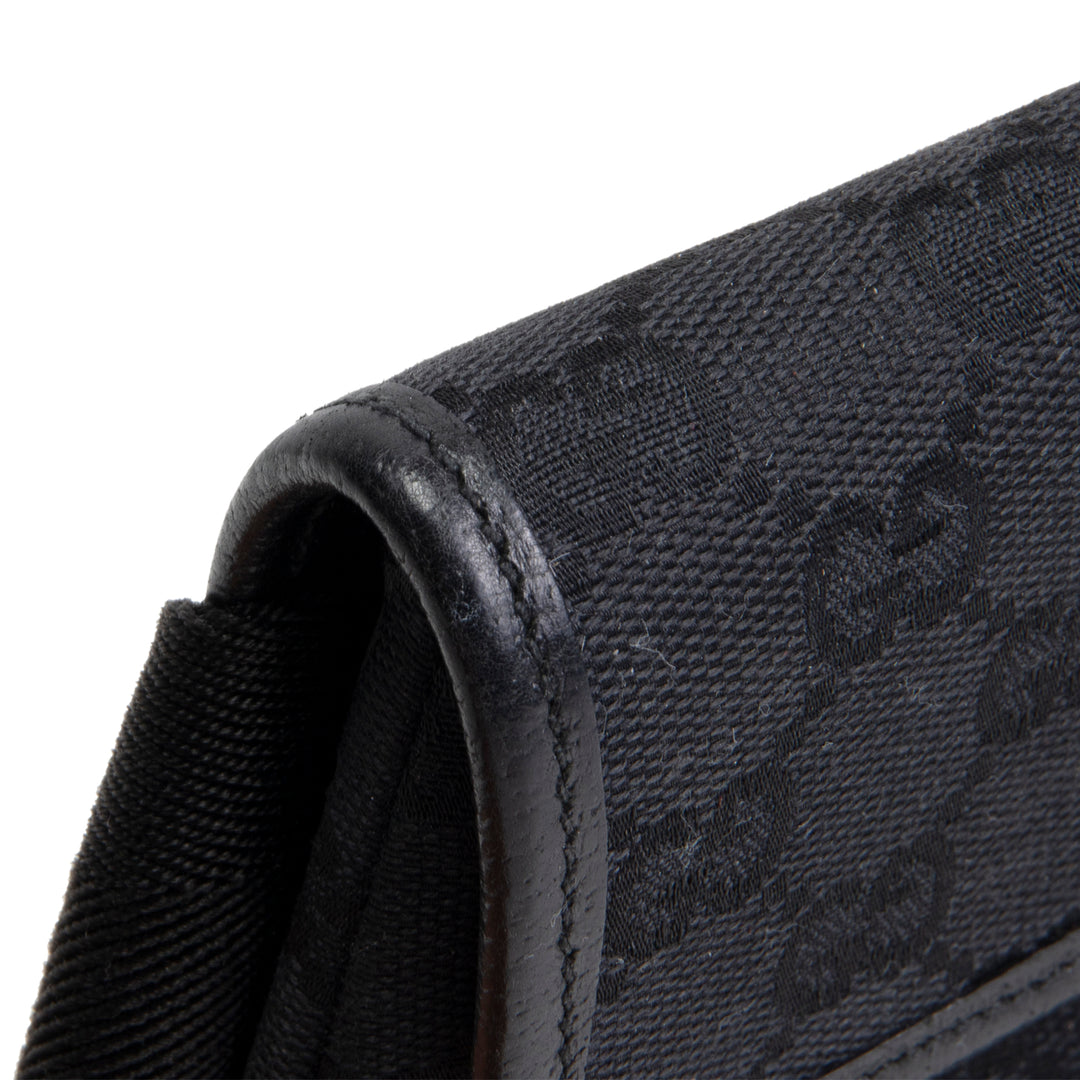 GUCCI GG Canvas Waist Bag - Black OUTLET FINAL SALE
