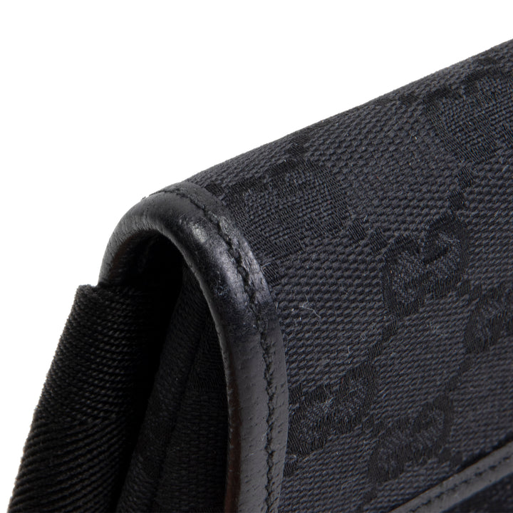 GUCCI GG Canvas Waist Bag - Black OUTLET FINAL SALE