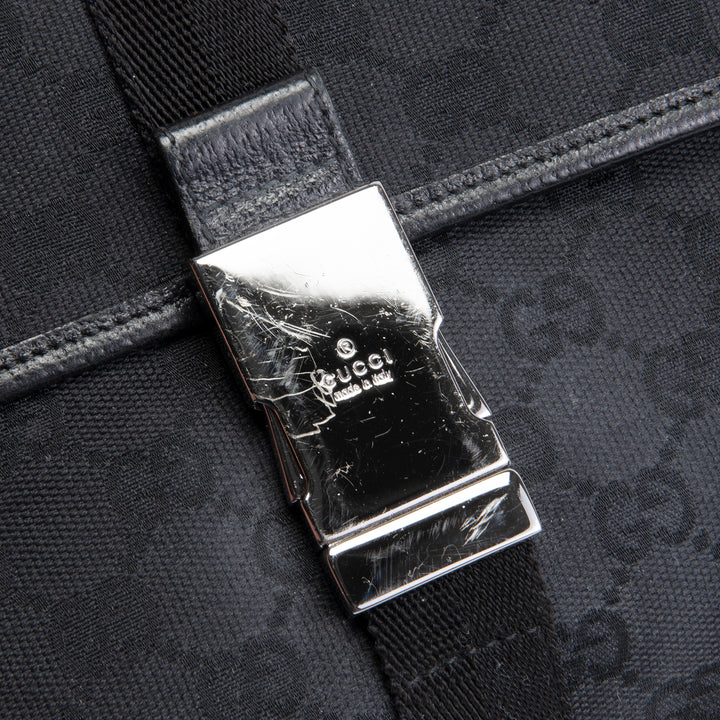 GUCCI GG Canvas Waist Bag - Black OUTLET FINAL SALE