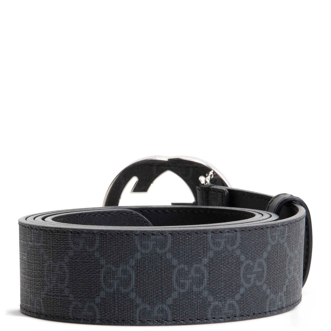 GUCCI GG Supreme Interlocking G Belt - Black