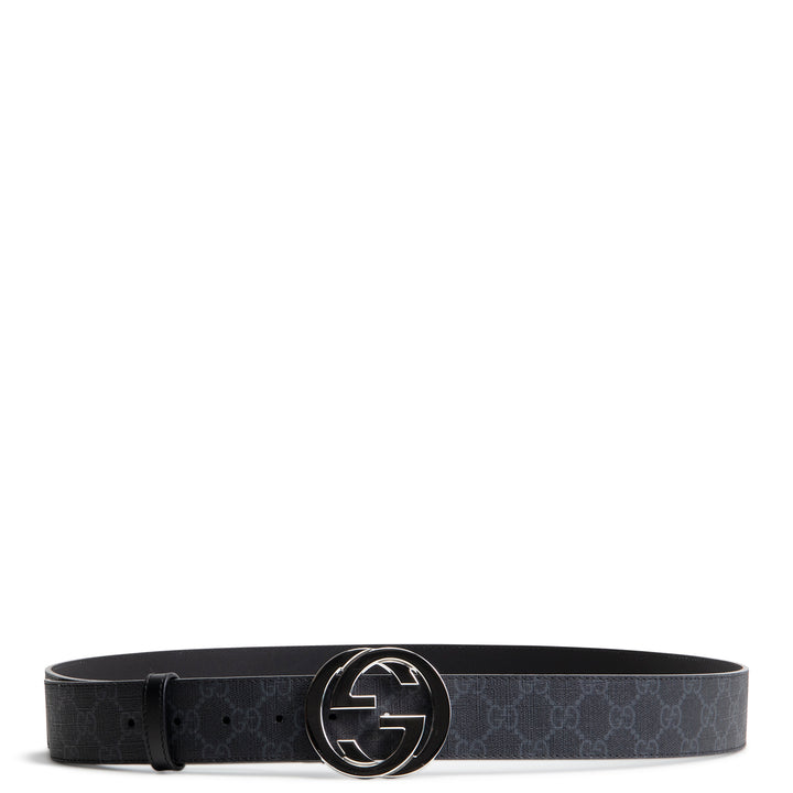 GUCCI GG Supreme Interlocking G Belt - Black