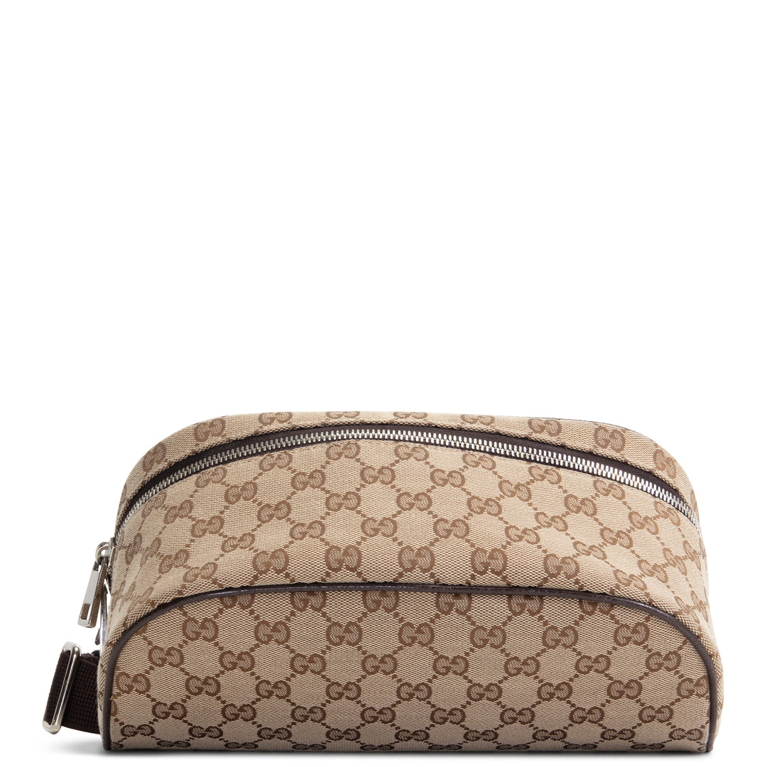 GUCCI GG Canvas Belt Bag - Beige & Ebony