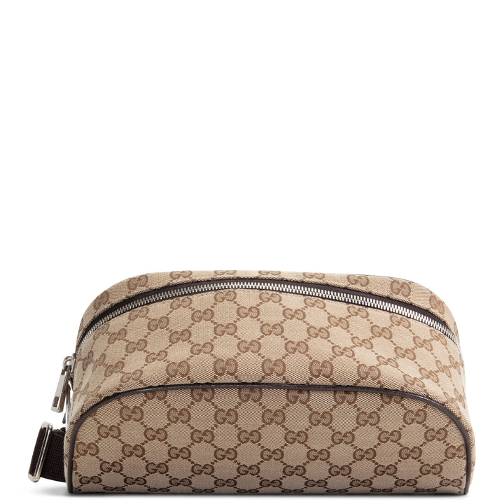 GUCCI GG Canvas Belt Bag - Beige & Ebony