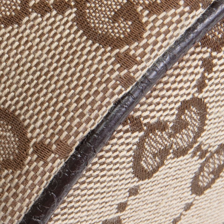 GUCCI GG Canvas Belt Bag - Beige & Ebony
