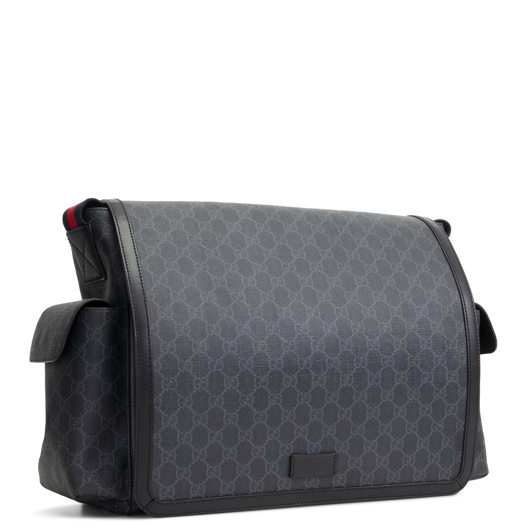 GUCCI GG Supreme Diaper Bag - Black