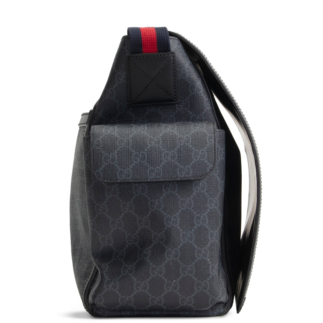 GUCCI GG Supreme Diaper Bag - Black