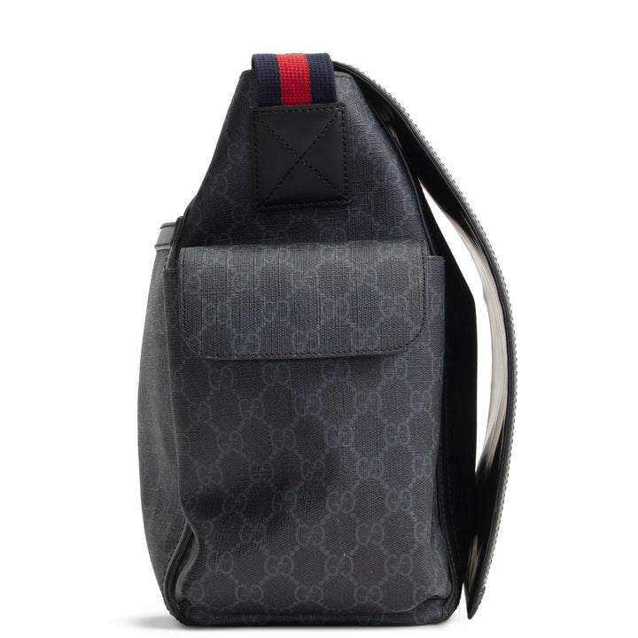 GUCCI GG Supreme Diaper Bag - Black