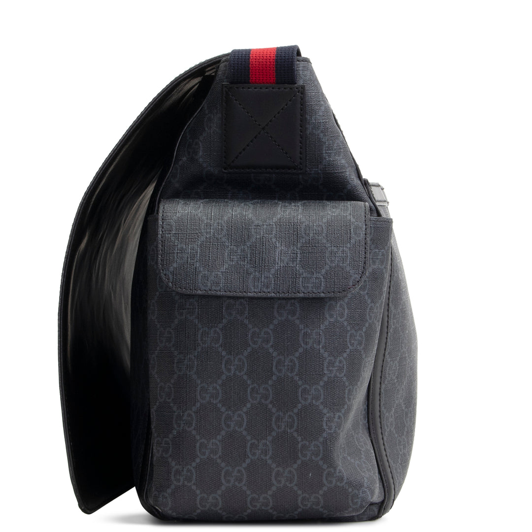 GUCCI GG Supreme Diaper Bag - Black