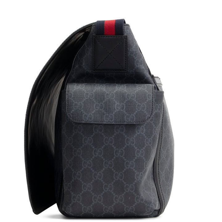GUCCI GG Supreme Diaper Bag - Black
