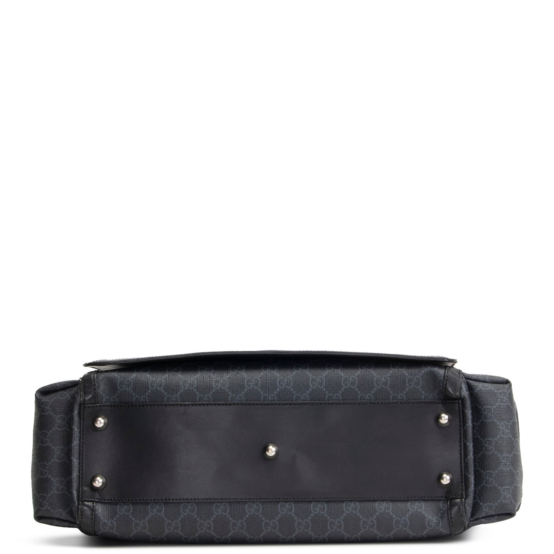 GUCCI GG Supreme Diaper Bag - Black