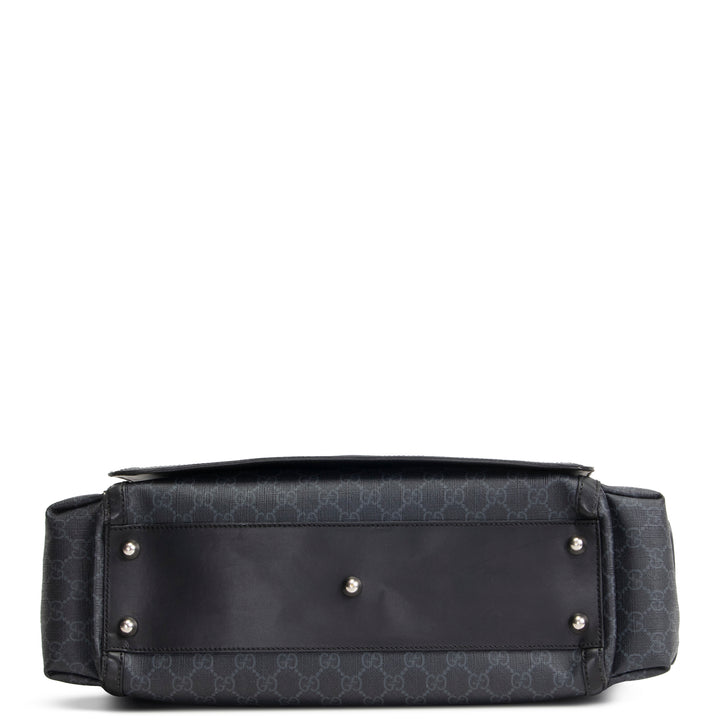 GUCCI GG Supreme Diaper Bag - Black