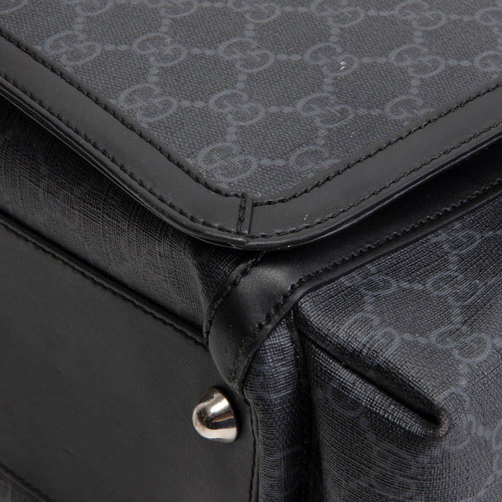 GUCCI GG Supreme Diaper Bag - Black