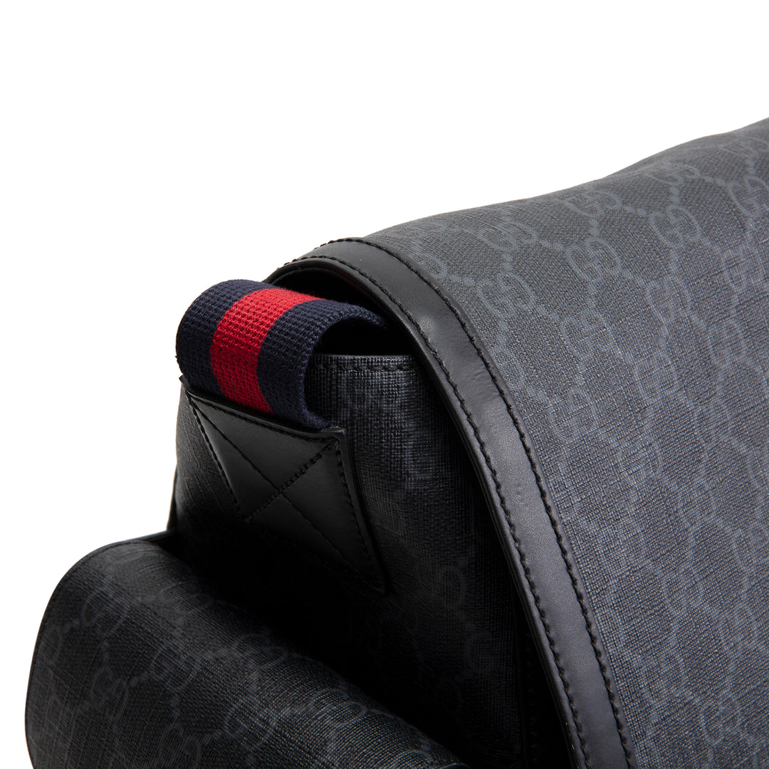 GUCCI GG Supreme Diaper Bag - Black