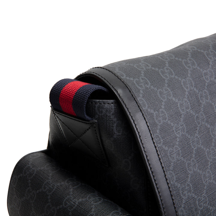 GUCCI GG Supreme Diaper Bag - Black