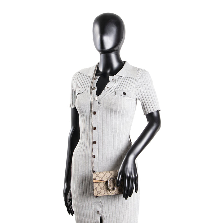 GUCCI Super Mini Dionysus - Beige & Ebony