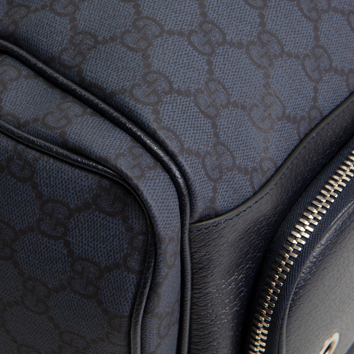 GUCCI Medium Backpack w/ Web - Navy