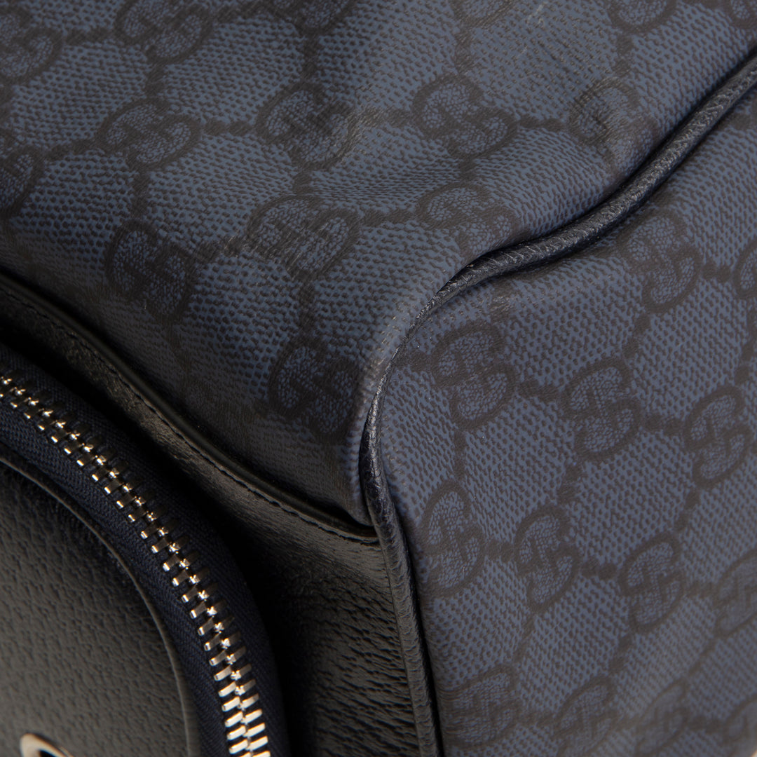 GUCCI Medium Backpack w/ Web - Navy