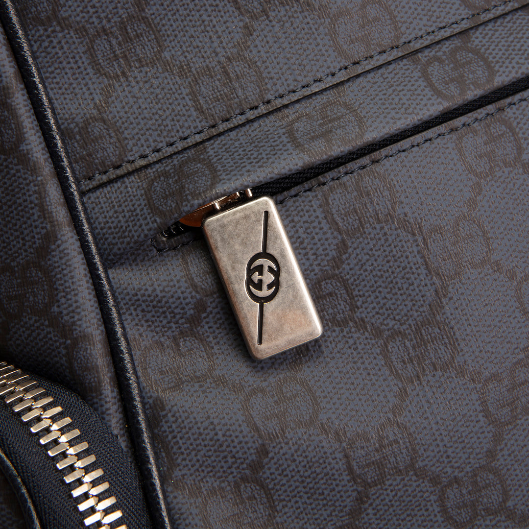 GUCCI Medium Backpack w/ Web - Navy