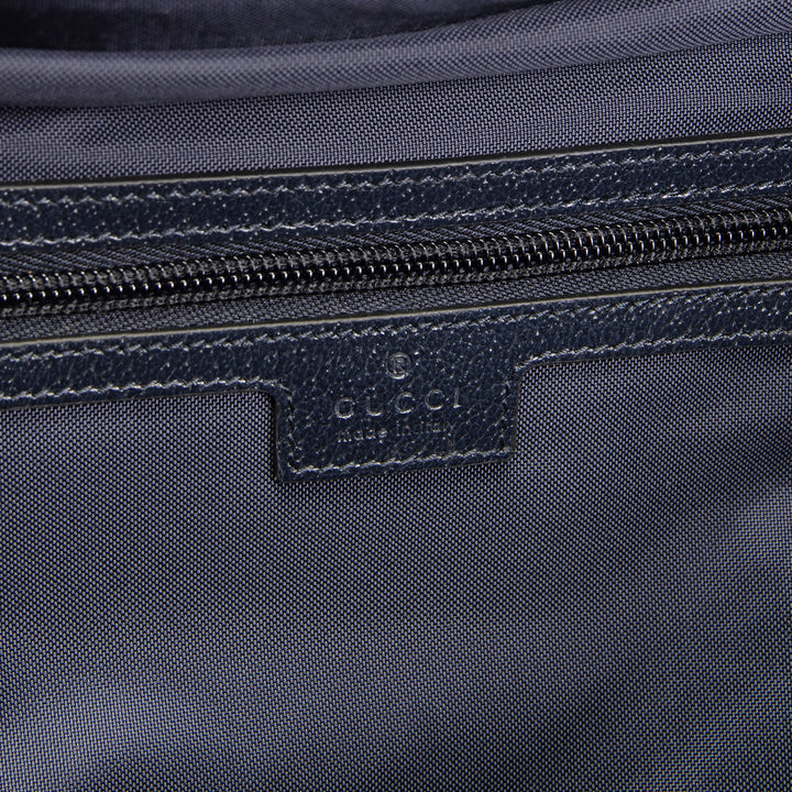 GUCCI Medium Backpack w/ Web - Navy