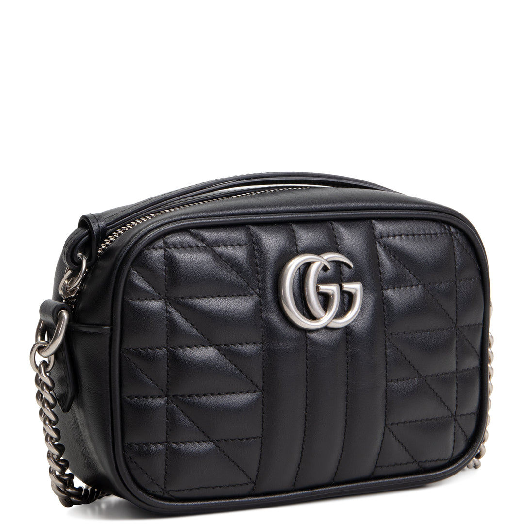 GUCCI GG Marmont Aria Camera Bag - Black