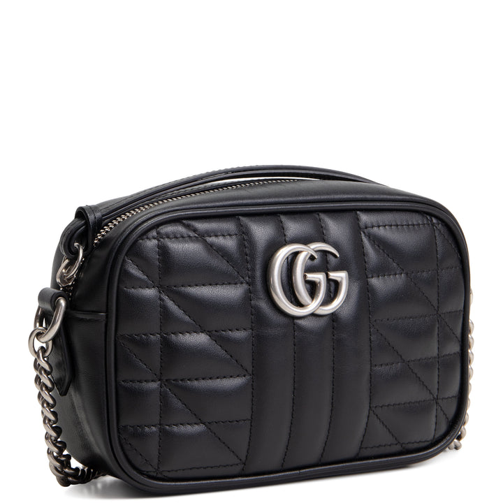 GUCCI GG Marmont Aria Camera Bag - Black