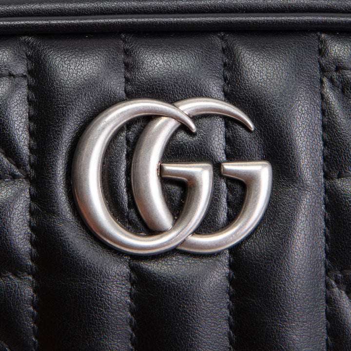 GUCCI GG Marmont Aria Camera Bag - Black