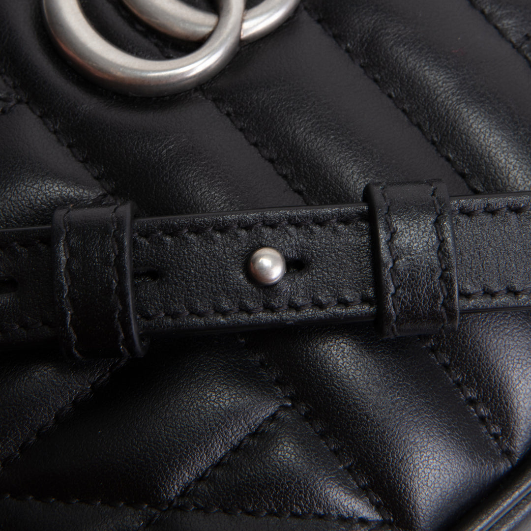 GUCCI GG Marmont Aria Camera Bag - Black