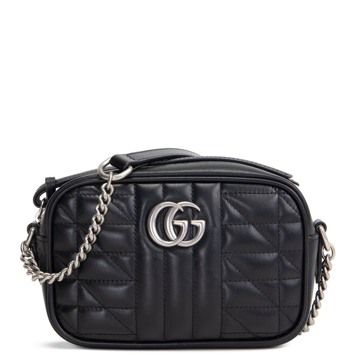 GUCCI GG Marmont Aria Camera Bag - Black