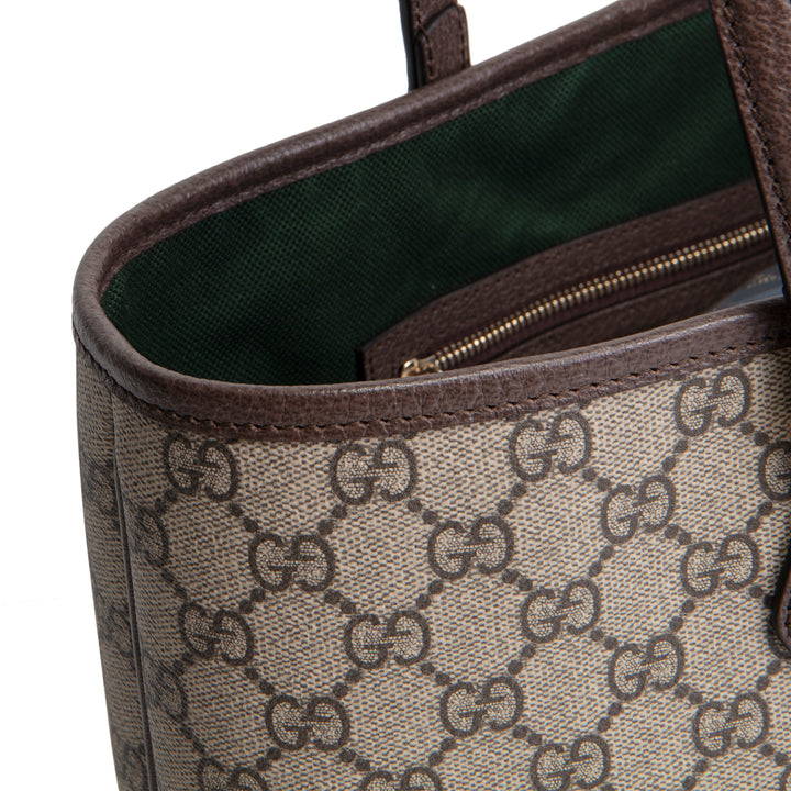 GUCCI Ophidia Medium Tote Bag - Beige & Ebony