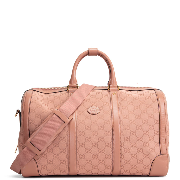 GUCCI Retro Small Interlocking G Duffle - GG Canvas Pink